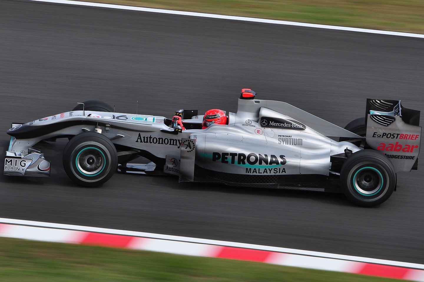 2010 F1 日本GP メルセデスGP MGP W01 ミハエル・シューマッハ 